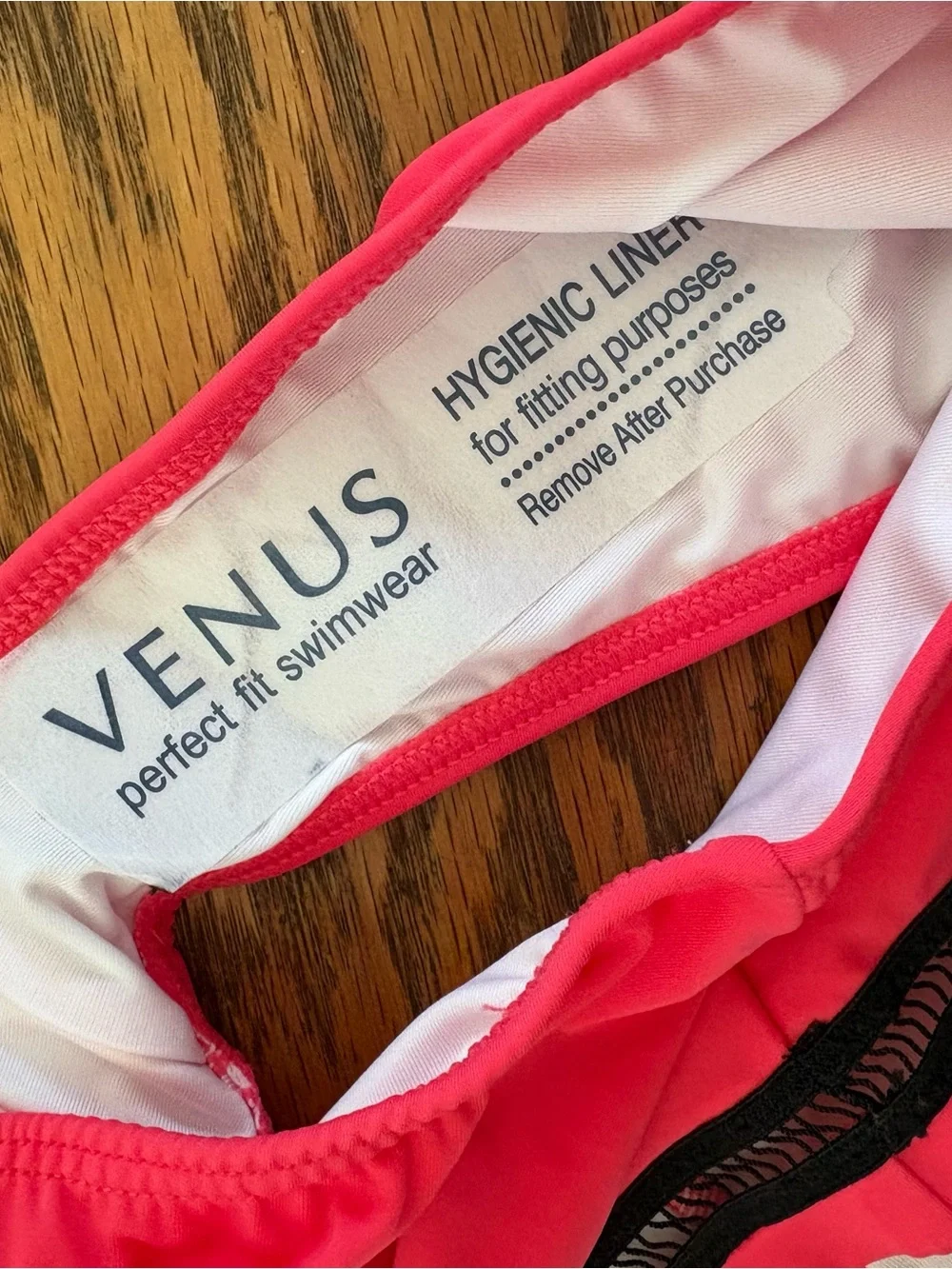 VENUS Hot Pink High-Neck Two-Piece Swim Set with Black Trim